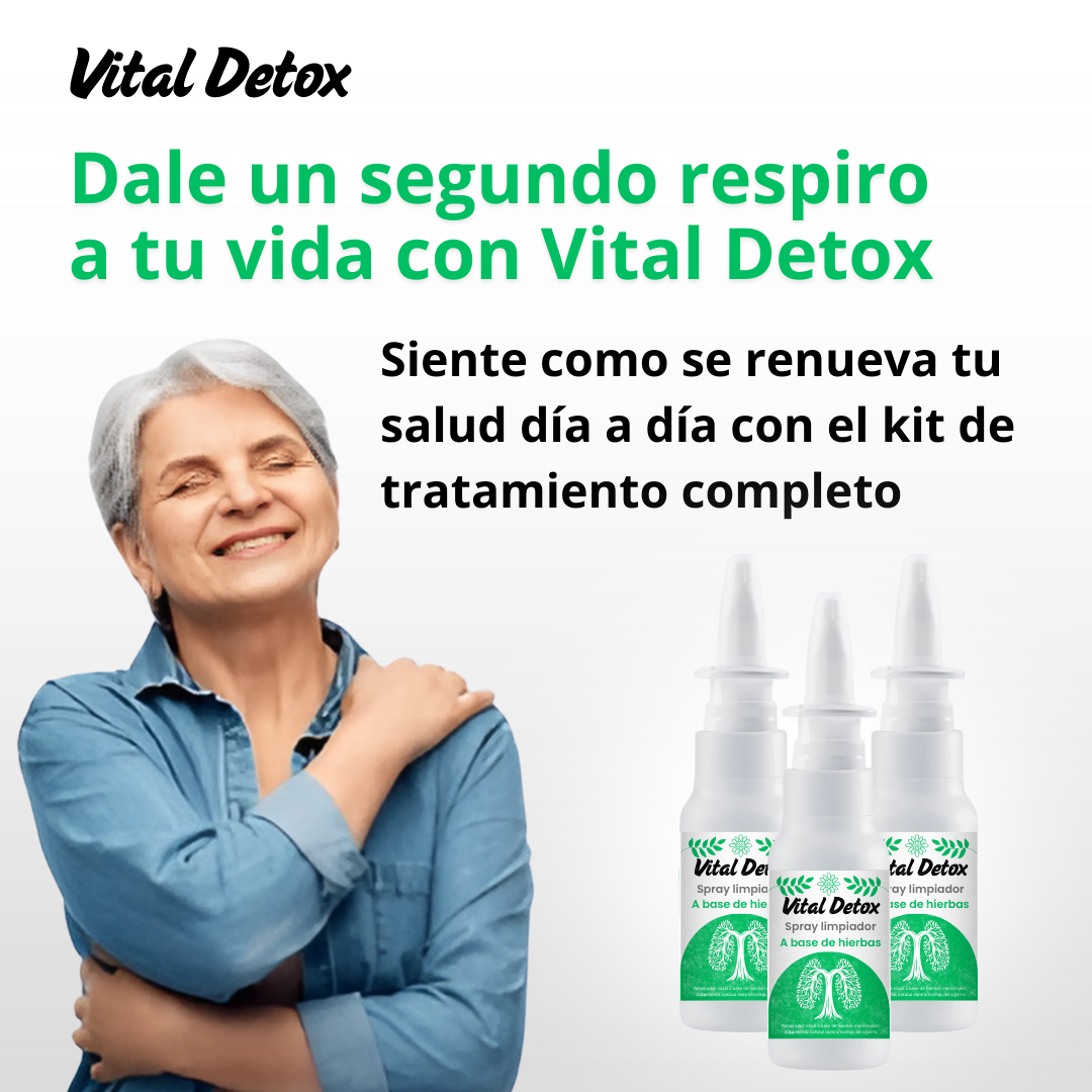 Vital Detox ™ - ¡El MEJOR Limpiador respiratorio! - Paga en CASA